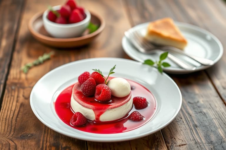 Raspberry Crème Fraîche-terte med lavendelhonning
