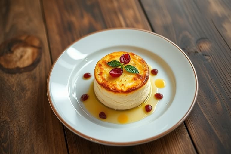 Het bringebærsoufflé