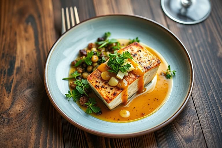 Grillet indrefilet av storfekjøtt og ruccolasalat med Roquefort og Catalina-dressing