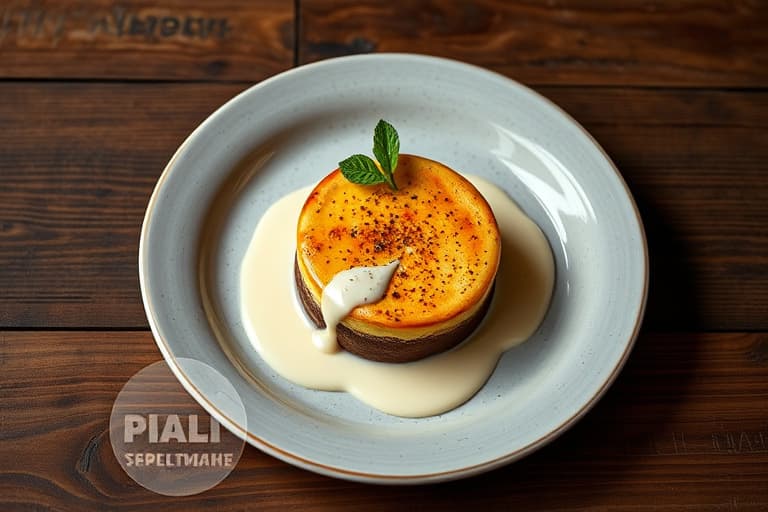 Mørk sjokoladesoufflé med kardemommecrème anglaise