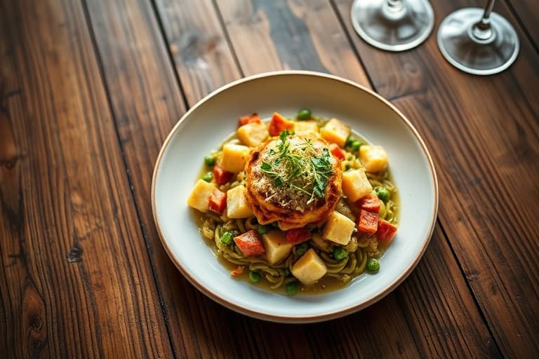 Bulgur og grønn linsepilaf