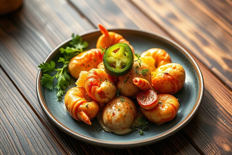 Jumbo Lump krabbekaker med søt mais og jalapeño