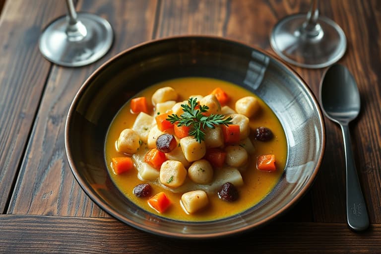 Sopp med hvitløk og Madeira