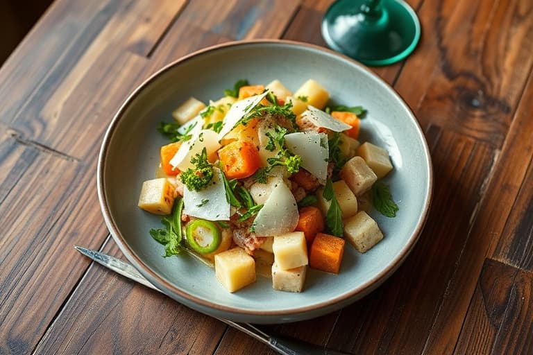 Artisjokk, fennikel og parmesan salat