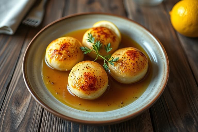 Sherry-Lemon Kalvemedaillons