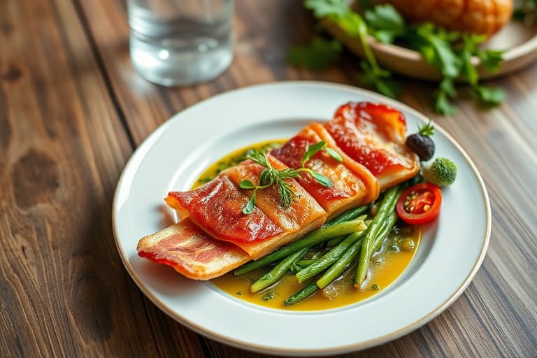 Svisker innbakt i sprø bacon