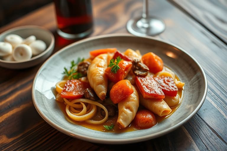 Raskt stekt rødkål og eple