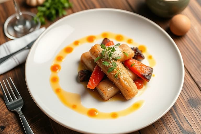 Salt vårgrønnsaks- og geitosttart