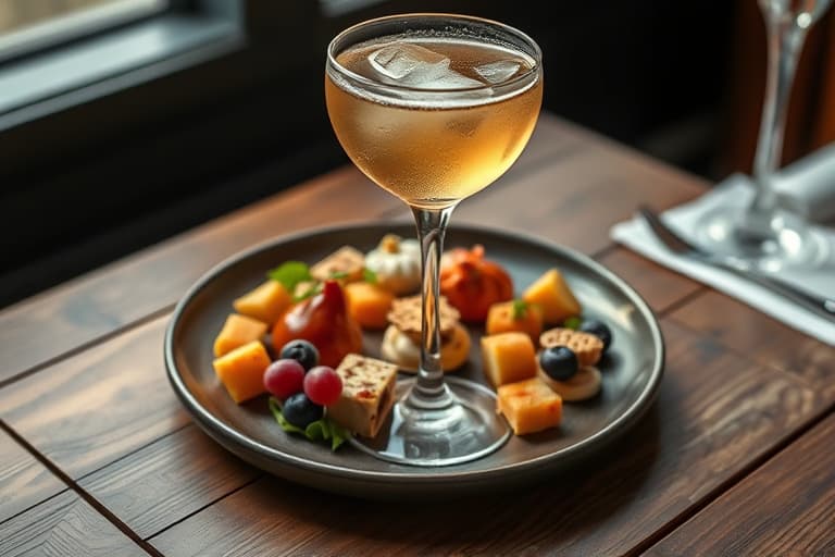 Granateple-ingefær champagne-cocktail