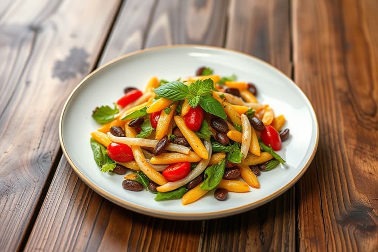 To-Bean Salat med balsamico-vinaigrette