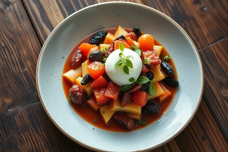 Røkt ørret, crème fraîche og sylteagurk