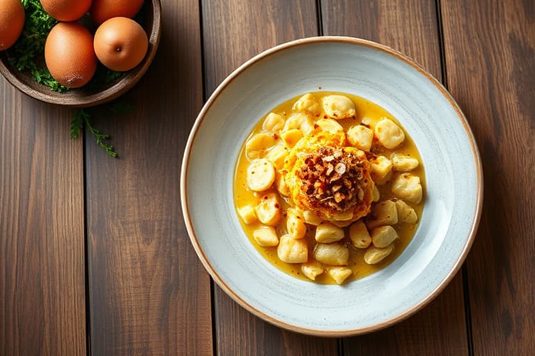 Søtpotetpuré med streusel-topping