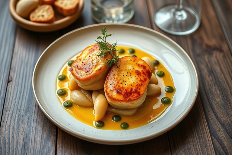 Frokostsuffléer med sauterte pærer