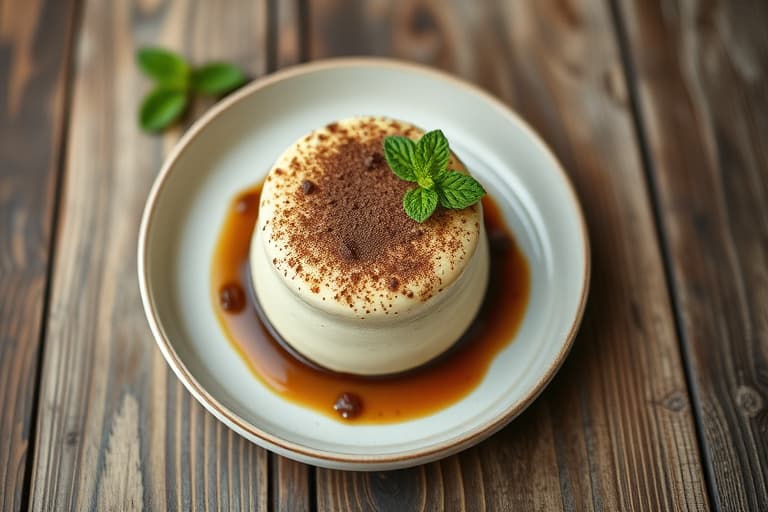 Mint sjokolade soufflé-pannekaker