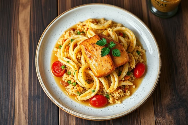 Lammekjøtt med couscous og myntefruktchutney