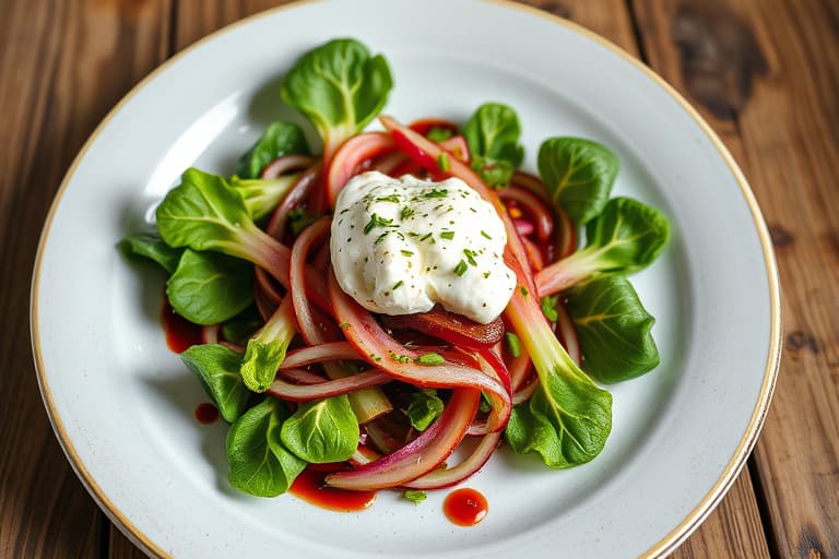 Balsamico-marinerte radicchio med fersk ricotta