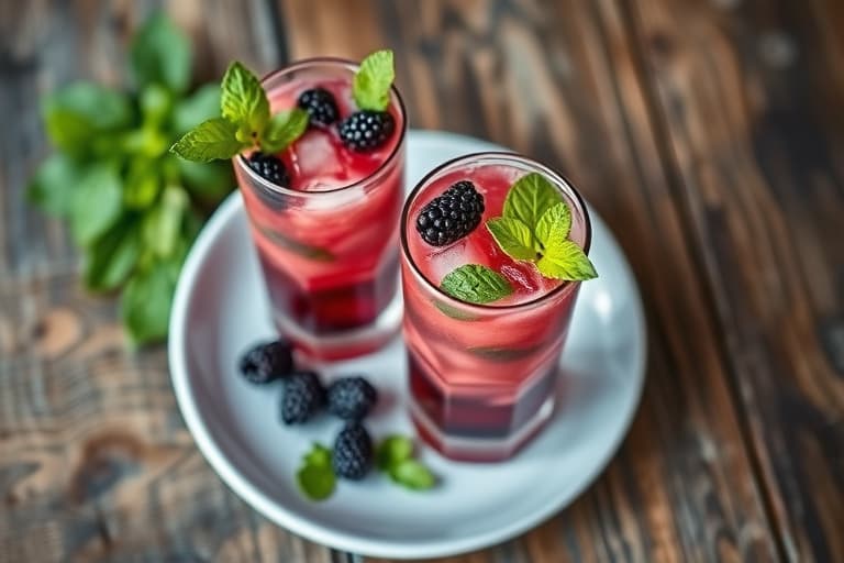 Blackberry Mojitos