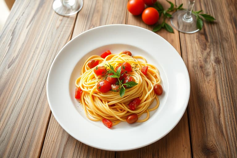 Pasta med hummer, tomater og "Herbes de Maquis"