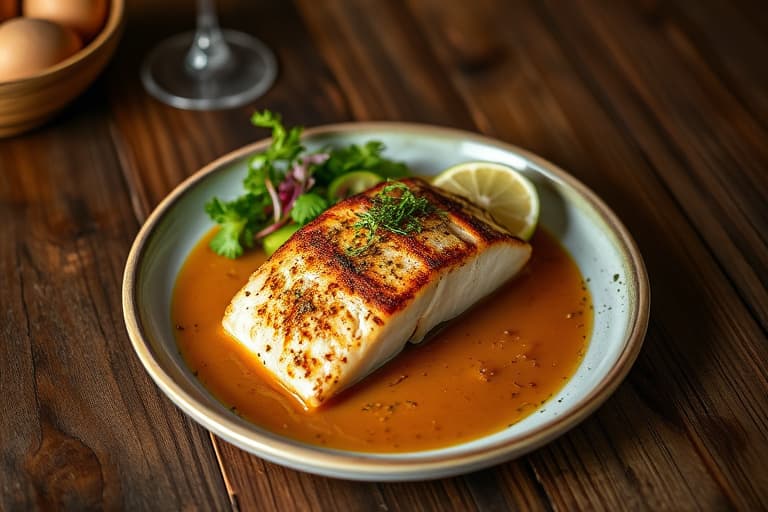 Grillet laks med lime- og smørsauce