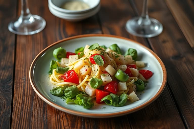 Kald provençalsk hvitbønnsalat