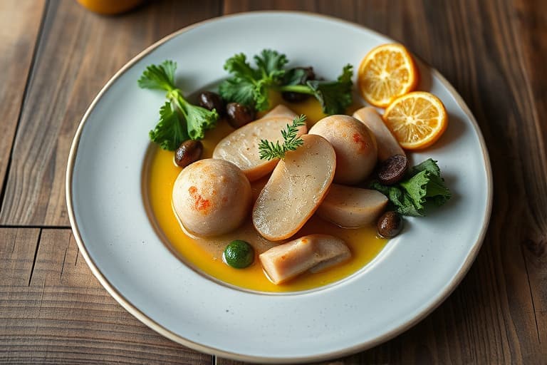 Tranebær-portgelé med krystallisert ingefær og selleri