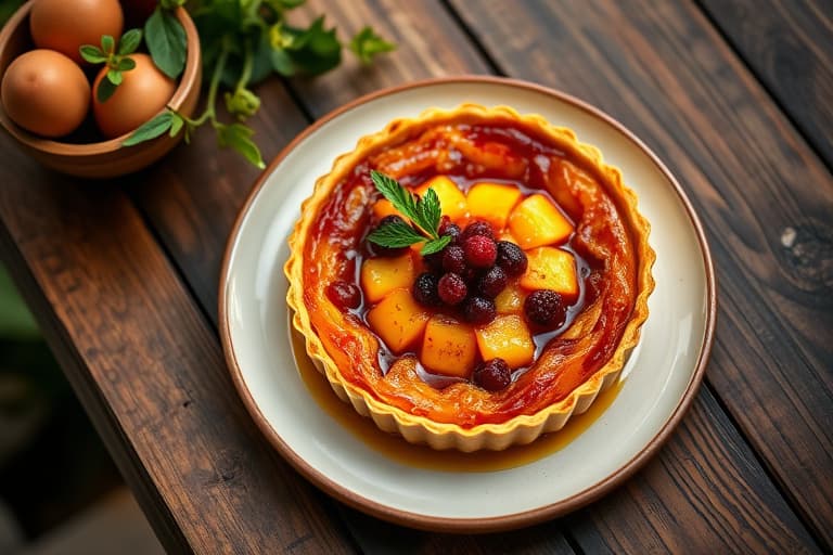 Te-smaksatt Tarte Tatin (Tarte Tatin au Thé)