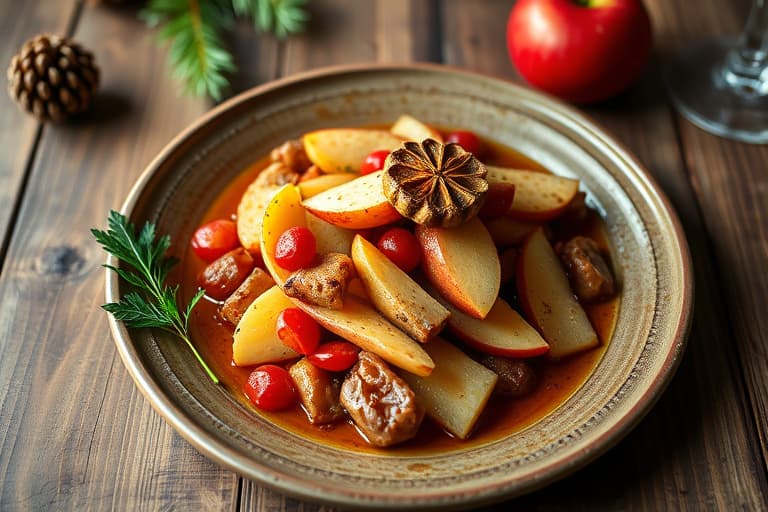 Karamell- og appelsinbûche de Noël