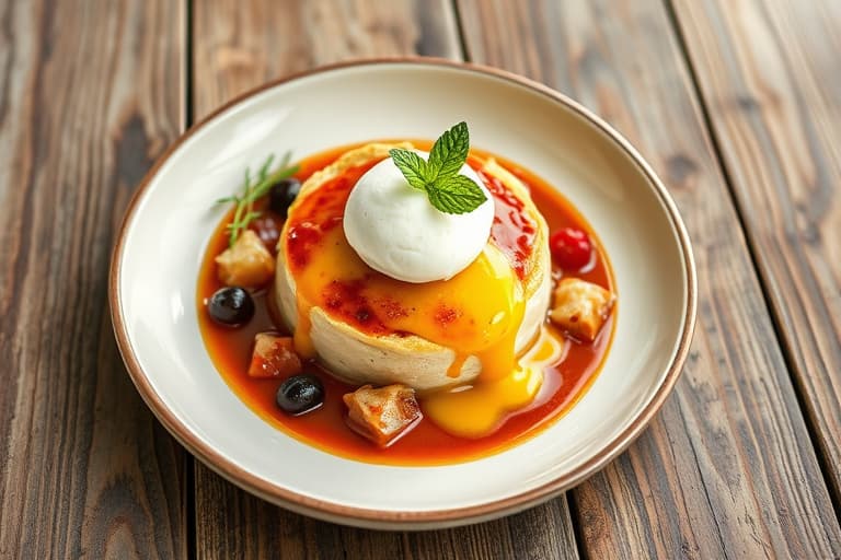 Jordbærsundaier med crème fraîche-is