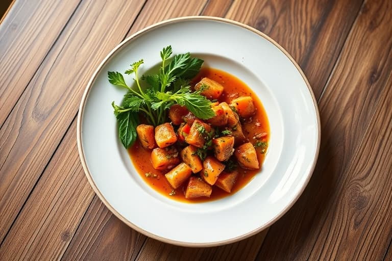 Jícama- og korianderrøre