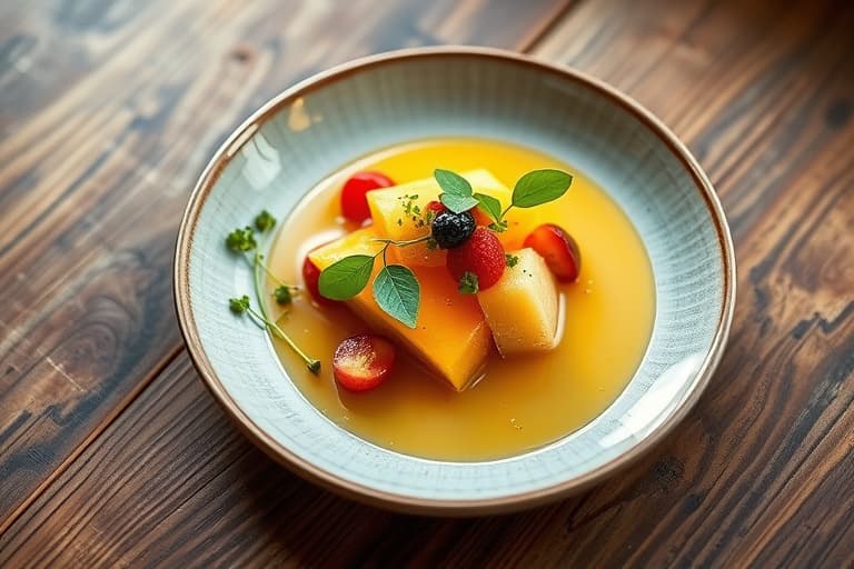 Sitronverbena og sommerfruktgelé