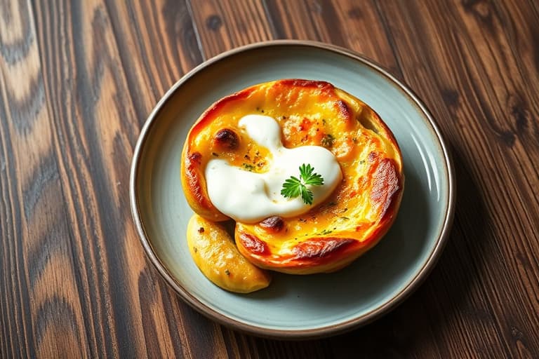 Bærclafoutis med crème fraîche