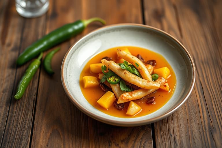 Tranebær- og jalapeñosaus med sprø kyllingvinger