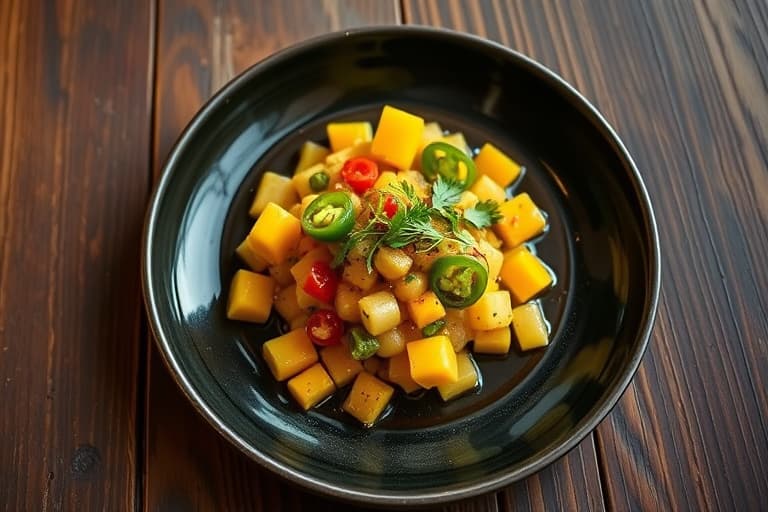 Jalapeño- og mangosalsa