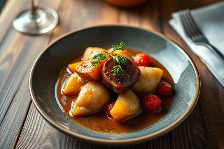 Robins potetgullkylling og hvitløkspuréte poteter