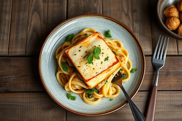Vegetalasagne med hjemmelaget pasta og jalapeño béchamel