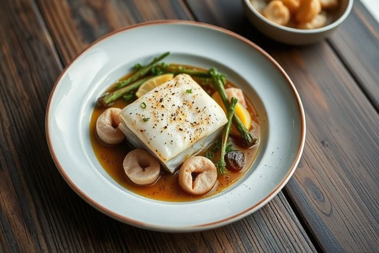 Åpne tunfisk-teesmørbrød med hvit bønnepuré