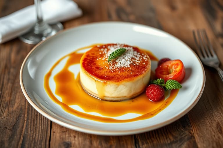 Gresskarbrûlée-ostekake