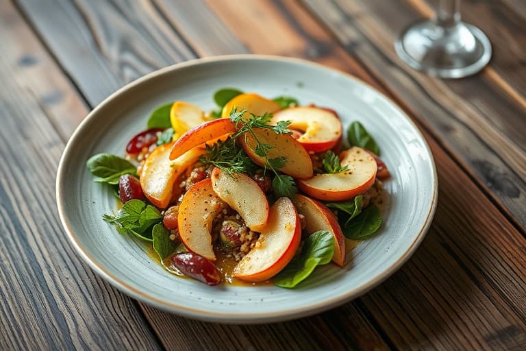 Endivesalat og friséesalat med appelsiner