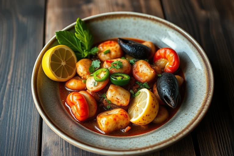 Florida Cioppino med grillet hummer og jalapeño-ostgrøt