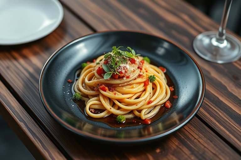 Bucatini à la Surf and Surf