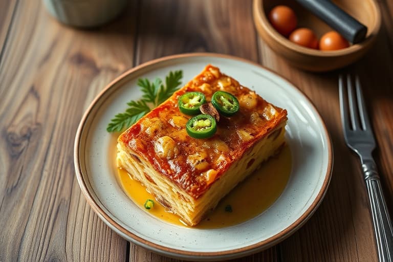 Pappas hjemmelagde maisbrød og jalapeñobefengt kjøttkake