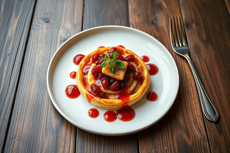 Svorne lammeskiver med krydret granateple- Rioja rødvinsvinaigrette og mynte- mandel relish