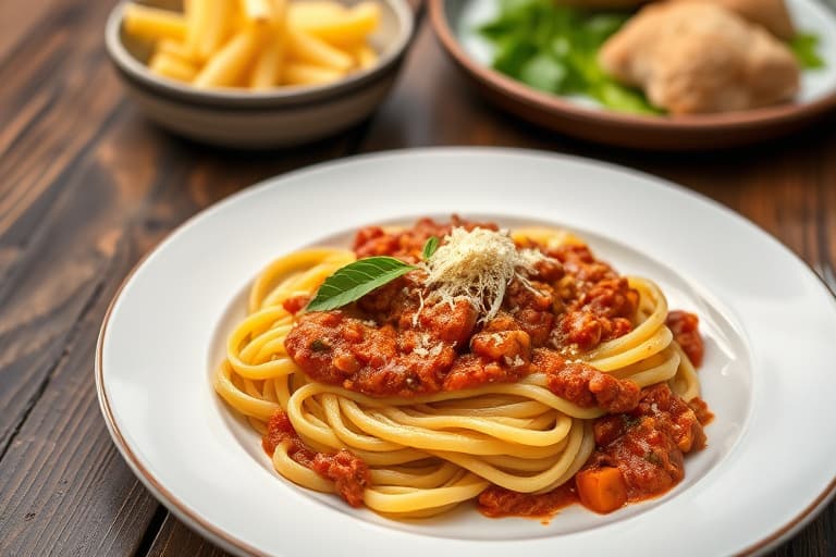 Fettuccine med rask ragù