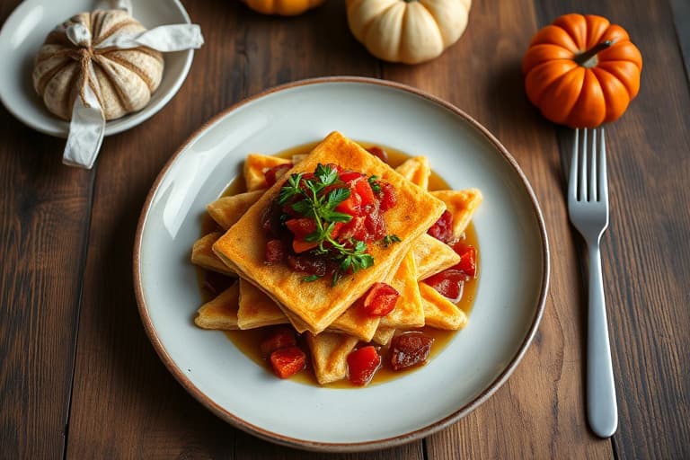 Vaffelrester fra Thanksgiving-brunsj