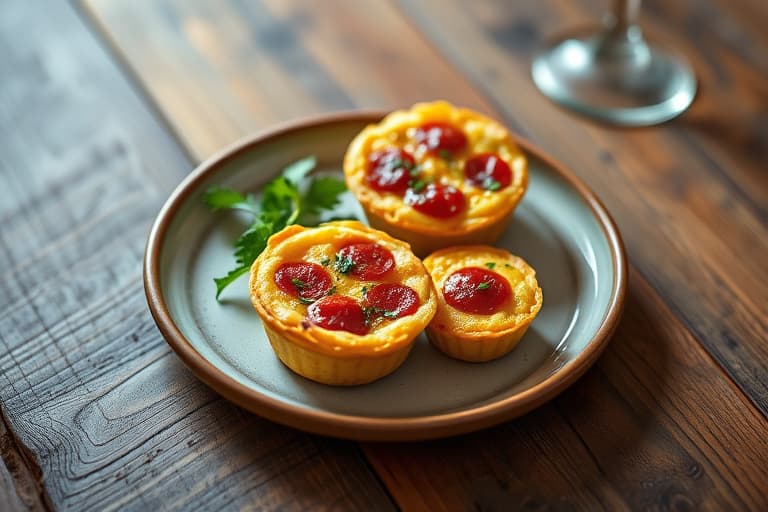 Mini chorizo-quiches