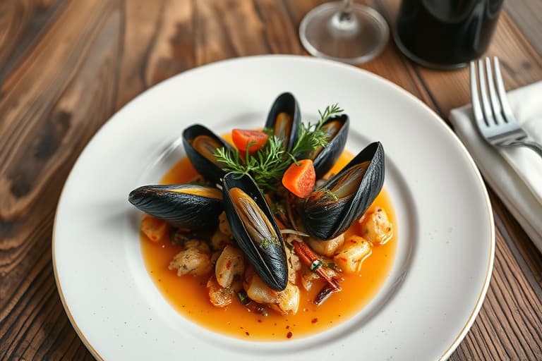 Muslinger i ingefær- og sitrongressbuljong