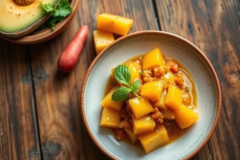 Mango- eller papayachutney