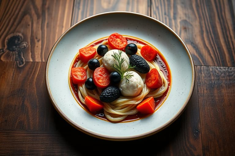 Rød, hvit og svart bønnesalsa til fisk