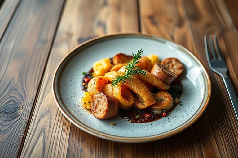 Pølse- og filodeig-ruller