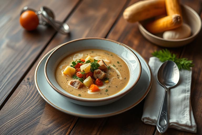 Kremet brokkolisuppe med ost, del én